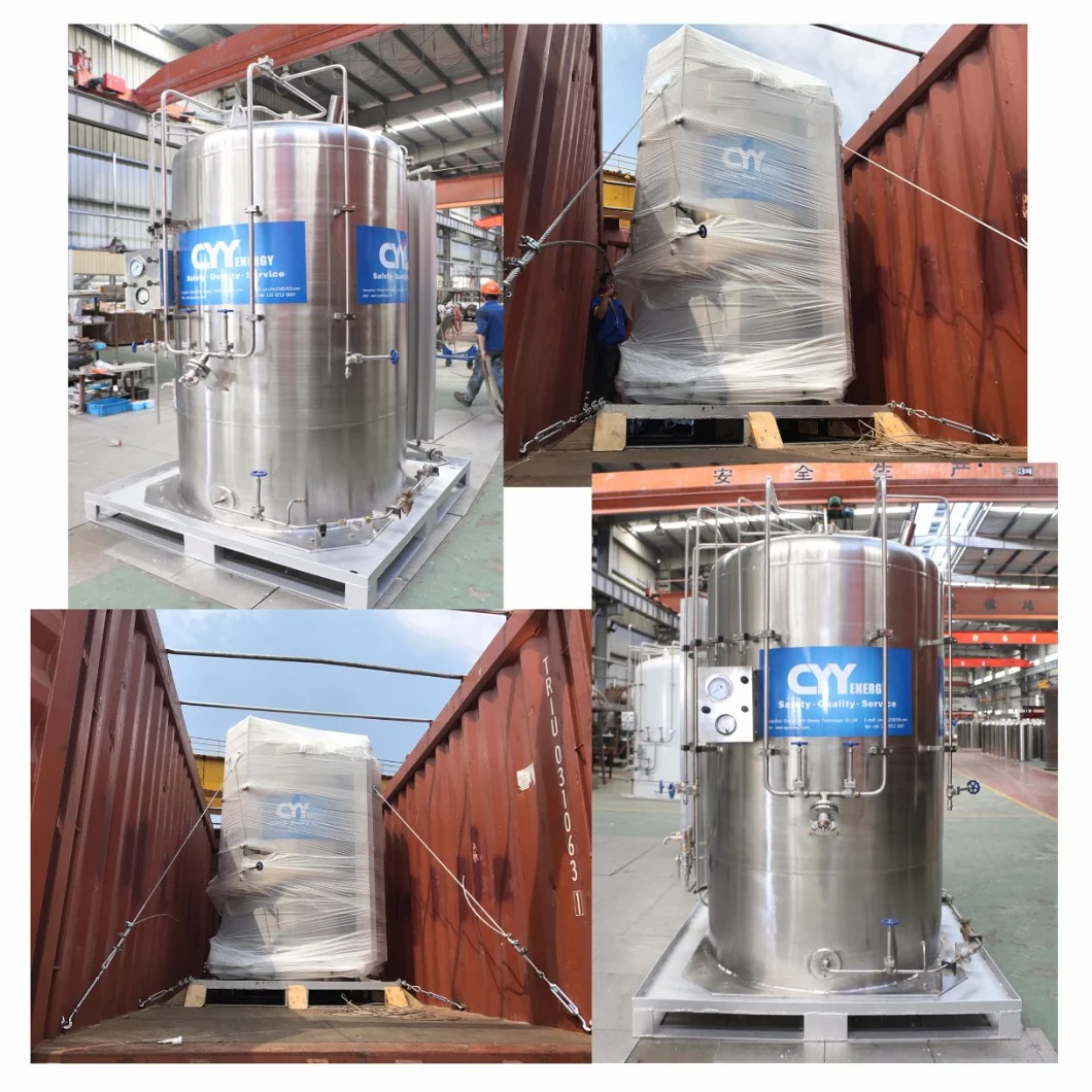 2m3 Cryogenic Liquid Oxygen/Nitrogen /Argon/CO2 Storage Tank