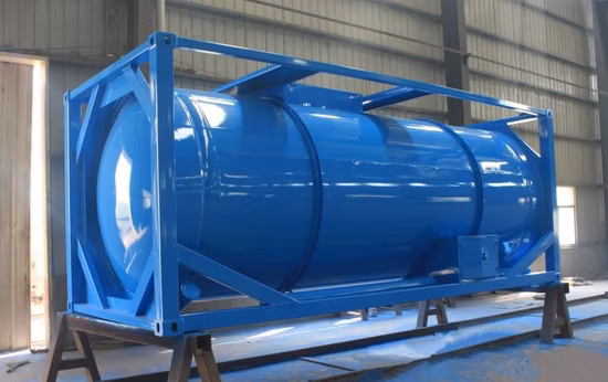Single Layer Single Compartment ISO Tank Container with Level Gauge