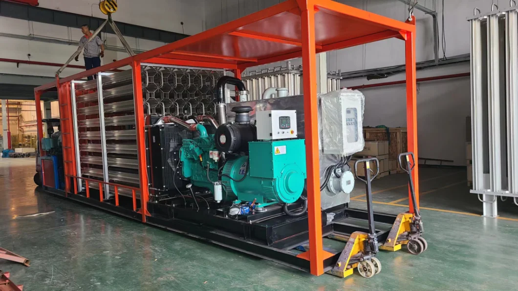 Skid Mounted Cryogenic Lcng LNG Pump Liquid Oxygen Nitrogen Gas Cylinder Filling Station Pump