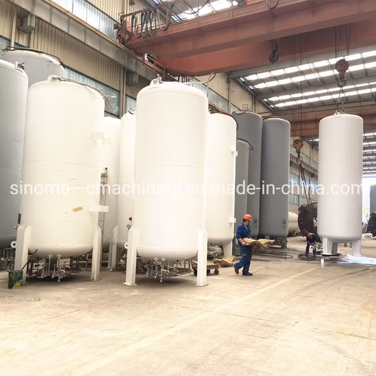 Tanque de armazenamento criogênico de 100m3 para GNL/Lox/Lin/Lar com padrão ASME/GB