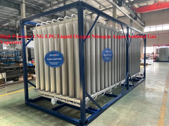 Vaporizador de ar ambiente de oxigênio líquido com padrão ASME/GB