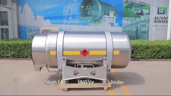 Cilindro de GNL Horizontal 500L Garrafa de Tanque de Gás Líquido Criogênico Tanque de Pressão de CO2