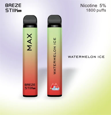 Atacado Popular Breze Stiik Max 1800puff 6ml Líquido 950mAh Vaporizador de Gás Líquido Ambiente